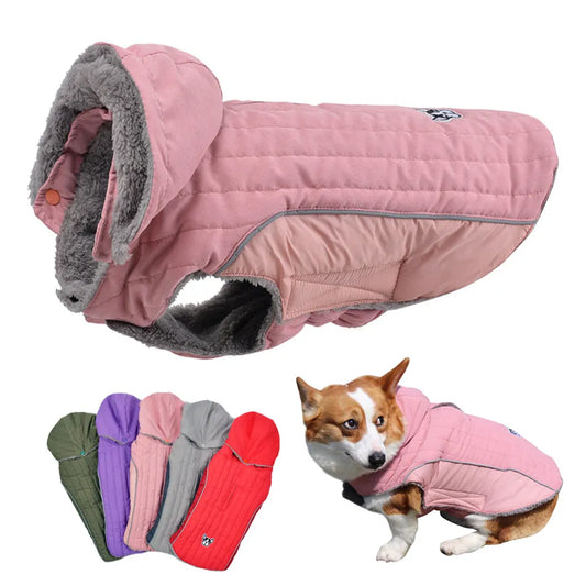 Winter Dog Clothes Thick Fleece Warm Dog Clothing Winter Dog Jacket